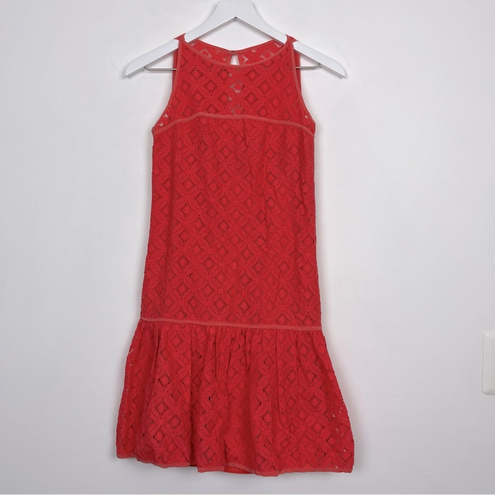 Milly of New York Silk Sleevless Eyelet Dress